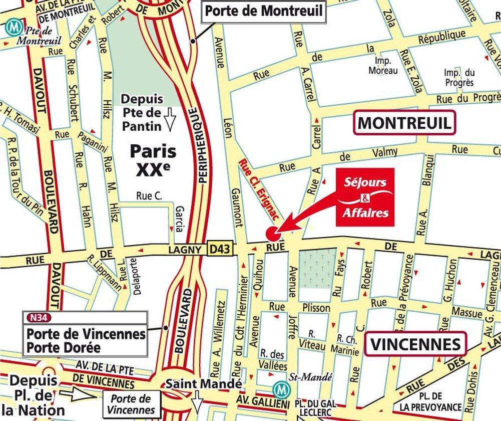 Appart hôtel Séjours&affaires Saint Mandé 2*